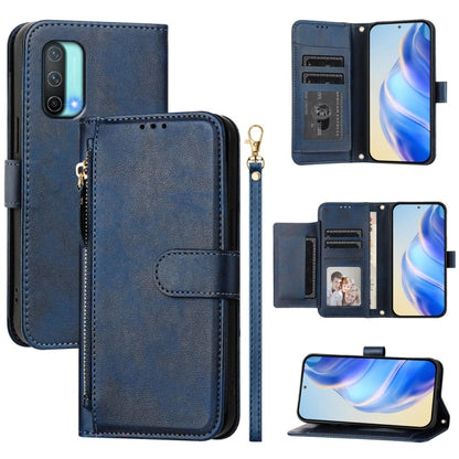Multi-Card Slots Zipper Wallet Leather Phone Case, For OnePlus 10 Pro, For OnePlus Nord N20 5G, For OnePlus 9R / OnePlus 8T, For OnePlus Nord CE 5G