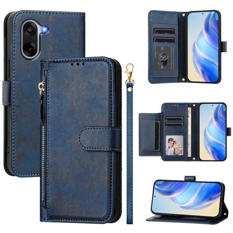 Multi-Card Slots Zipper Wallet Leather Phone Case, For OnePlus Turbo 6X Pro 5G, For OnePlus Turbo 6 / Turbo 6V 5G, For OnePlus Ace 5 Ultra, For OnePlus Ace 5 Racing
