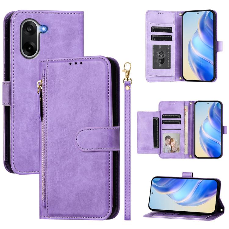Multi-Card Slots Zipper Wallet Leather Phone Case, For OnePlus Turbo 6X Pro 5G, For OnePlus Turbo 6 / Turbo 6V 5G, For OnePlus Ace 5 Ultra, For OnePlus Ace 5 Racing