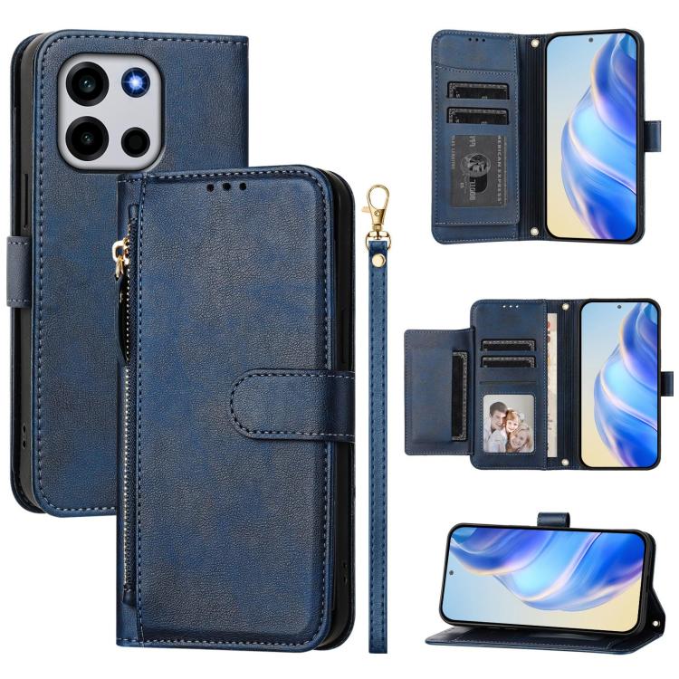 Multi-Card Slots Zipper Wallet Leather Phone Case, For OnePlus Turbo 6X Pro 5G, For OnePlus Turbo 6 / Turbo 6V 5G, For OnePlus Ace 5 Ultra, For OnePlus Ace 5 Racing