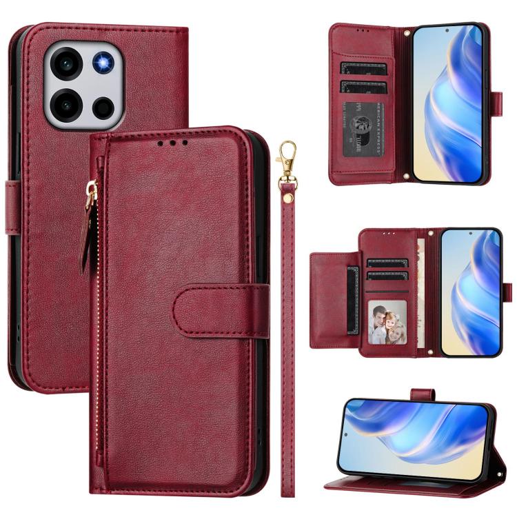 Multi-Card Slots Zipper Wallet Leather Phone Case, For OnePlus Turbo 6X Pro 5G, For OnePlus Turbo 6 / Turbo 6V 5G, For OnePlus Ace 5 Ultra, For OnePlus Ace 5 Racing