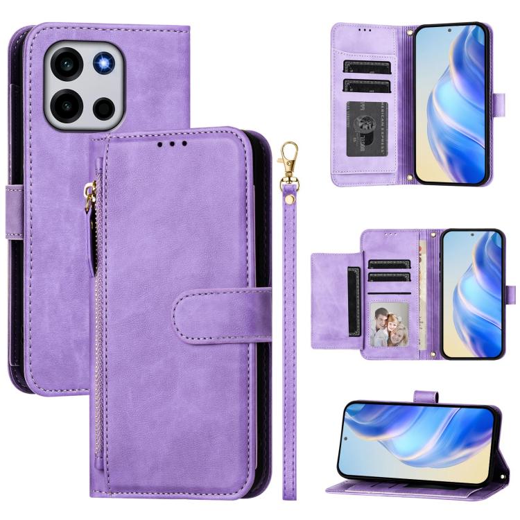 Multi-Card Slots Zipper Wallet Leather Phone Case, For OnePlus Turbo 6X Pro 5G, For OnePlus Turbo 6 / Turbo 6V 5G, For OnePlus Ace 5 Ultra, For OnePlus Ace 5 Racing