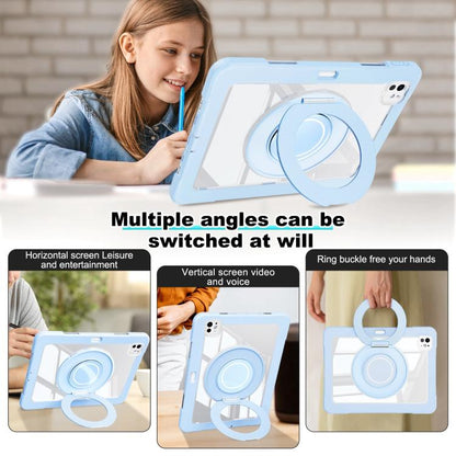 Crystal Armor PC Hybrid TPU Tablet Case with Pen Slot, For iPad Pro 13 2025 / 2024, For iPad Pro 11 2025 / 2024, For iPad Air 11 2025 / 2024 / 10.9 2022, For iPad Air 13 2025 / 2024