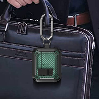 Bumblebee Carbon Fiber Shockproof Protective Case with Switch, For AirPods 4