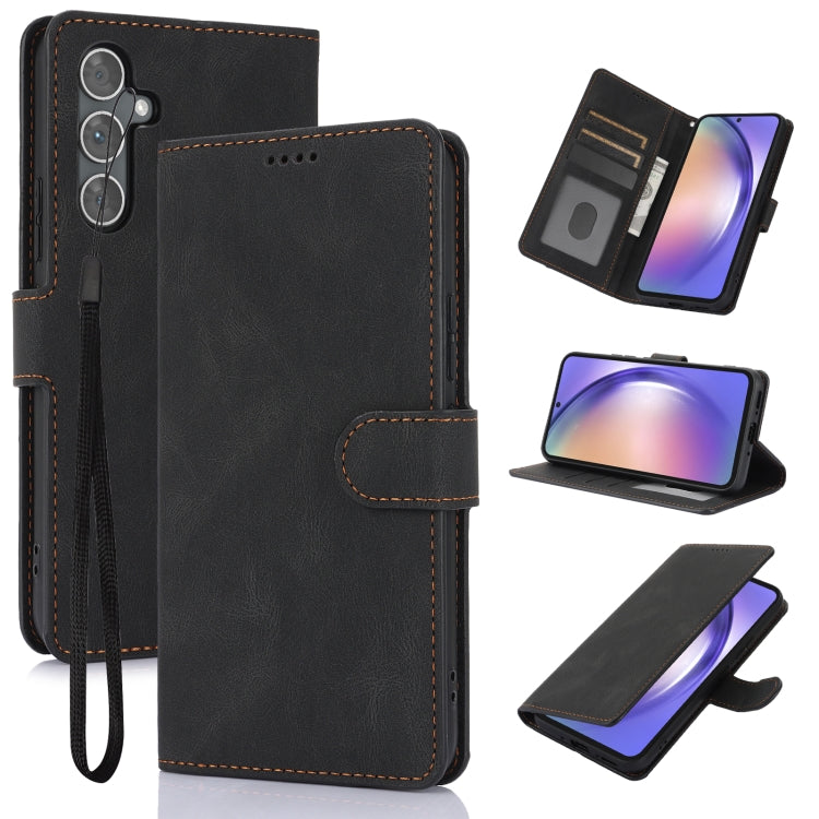 Fantasy Skin-feel Calfskin Texture Leather Phone Case, For Samsung Galaxy S25 5G, For Samsung Galaxy S25+ 5G, For Samsung Galaxy S25 Ultra 5G, For Samsung Galaxy S24 FE 5G