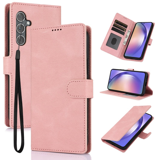 Fantasy Skin-feel Calfskin Texture Leather Phone Case, For Samsung Galaxy S25 5G, For Samsung Galaxy S25+ 5G, For Samsung Galaxy S25 Ultra 5G, For Samsung Galaxy S24 FE 5G