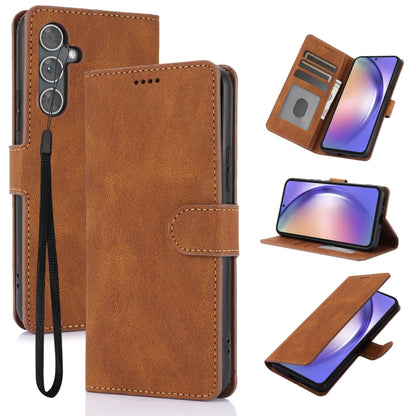 Fantasy Skin-feel Calfskin Texture Leather Phone Case, For Samsung Galaxy S25 5G, For Samsung Galaxy S25+ 5G, For Samsung Galaxy S25 Ultra 5G, For Samsung Galaxy S24 FE 5G