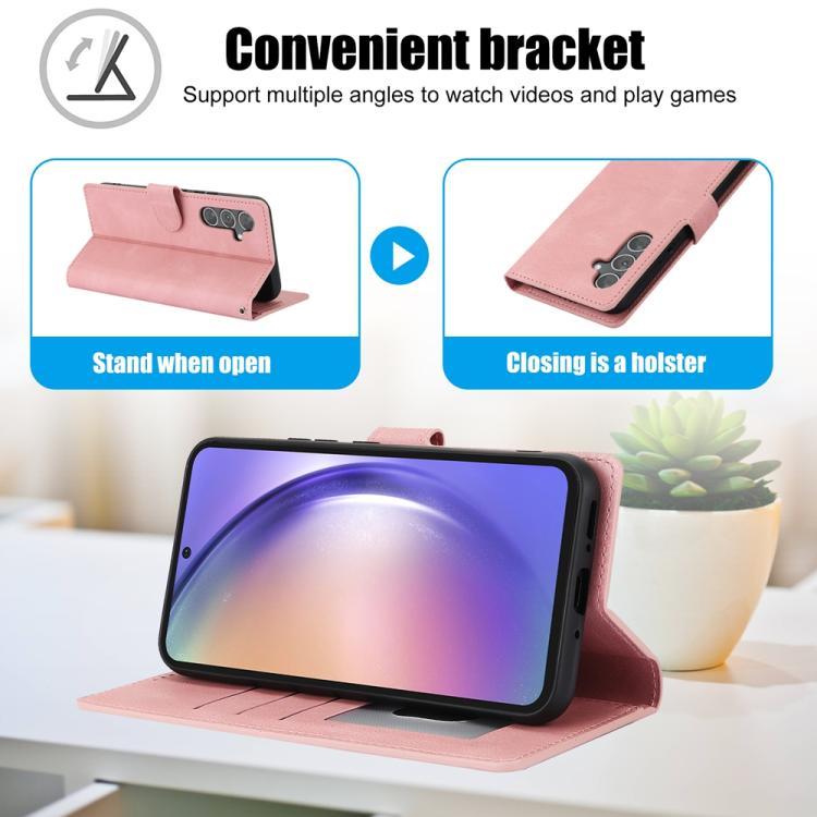 Fantasy Skin-feel Calfskin Texture Leather Phone Case, For Samsung Galaxy S26+ 5G, For Samsung Galaxy S26 Ultra 5G, For Samsung Galaxy S26 5G, For Samsung Galaxy S25 Edge 5G