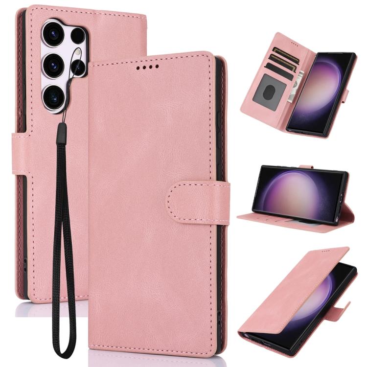 Fantasy Skin-feel Calfskin Texture Leather Phone Case, For Samsung Galaxy S26+ 5G, For Samsung Galaxy S26 Ultra 5G, For Samsung Galaxy S26 5G, For Samsung Galaxy S25 Edge 5G