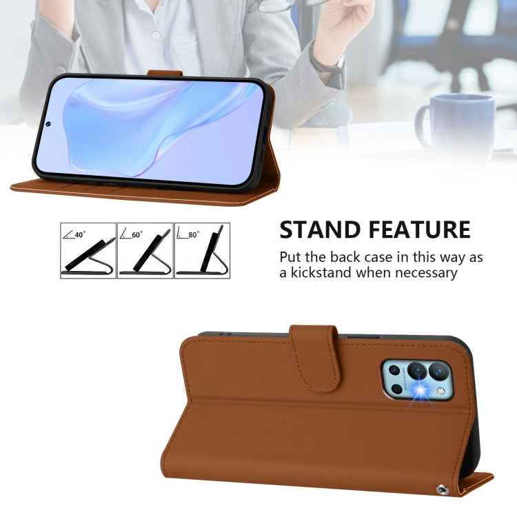 Skin Feel Solid Color Leather Phone Case with Lanyard, For OnePlus 9R / 8T