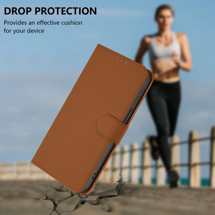 Skin Feel Solid Color Leather Phone Case with Lanyard, For OnePlus 10 Pro 5G