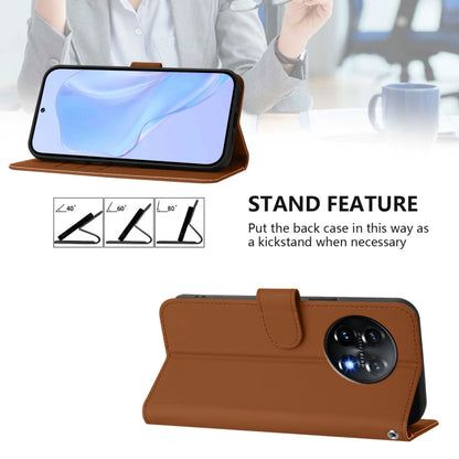 Skin Feel Solid Color Leather Phone Case with Lanyard, For OnePlus 11