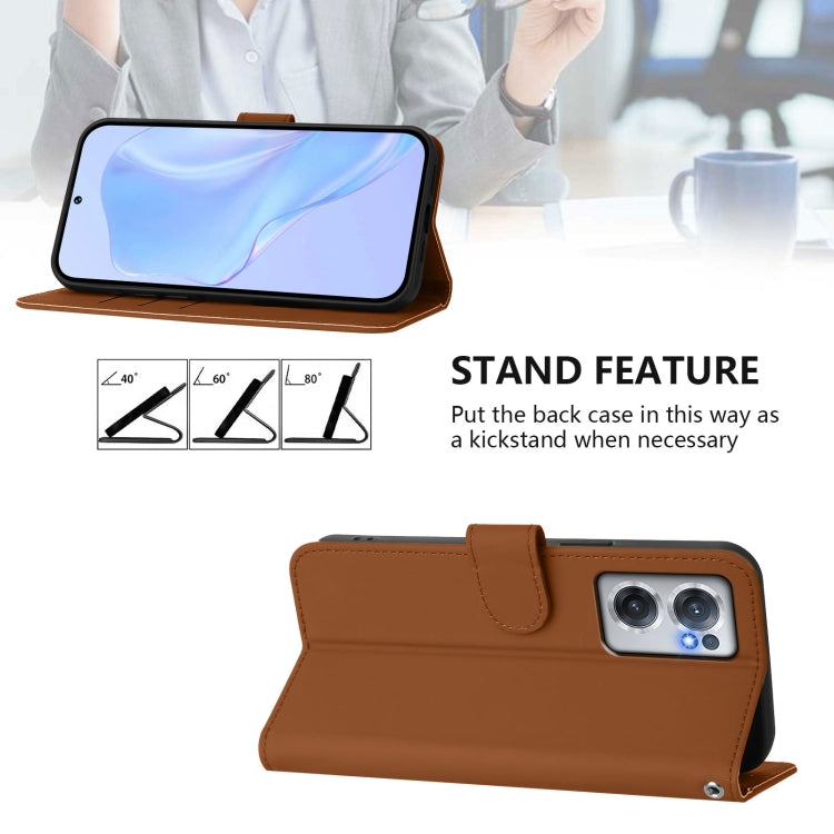 Skin Feel Solid Color Leather Phone Case with Lanyard, For OnePlus Nord CE 2 5G