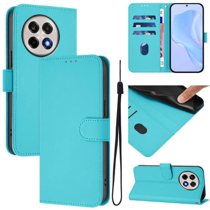 Skin Feel Solid Color Leather Phone Case with Lanyard, For OnePlus Ace 5 Pro / Ace 5 / 13R