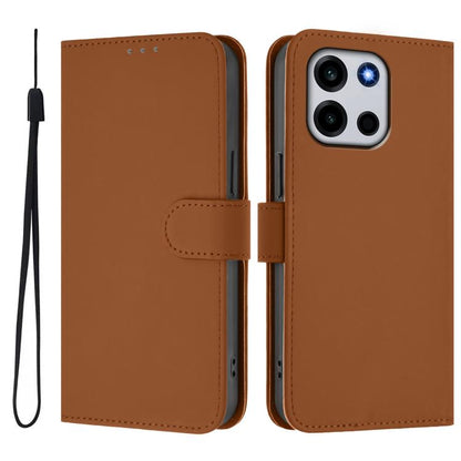 Skin Feel Solid Color Leather Phone Case with Lanyard, For OnePlus Turbo 6 / Turbo 6V