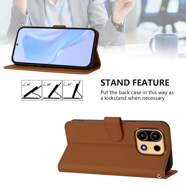Skin Feel Solid Color Leather Phone Case with Lanyard, For OnePlus Turbo 6X Pro 5G