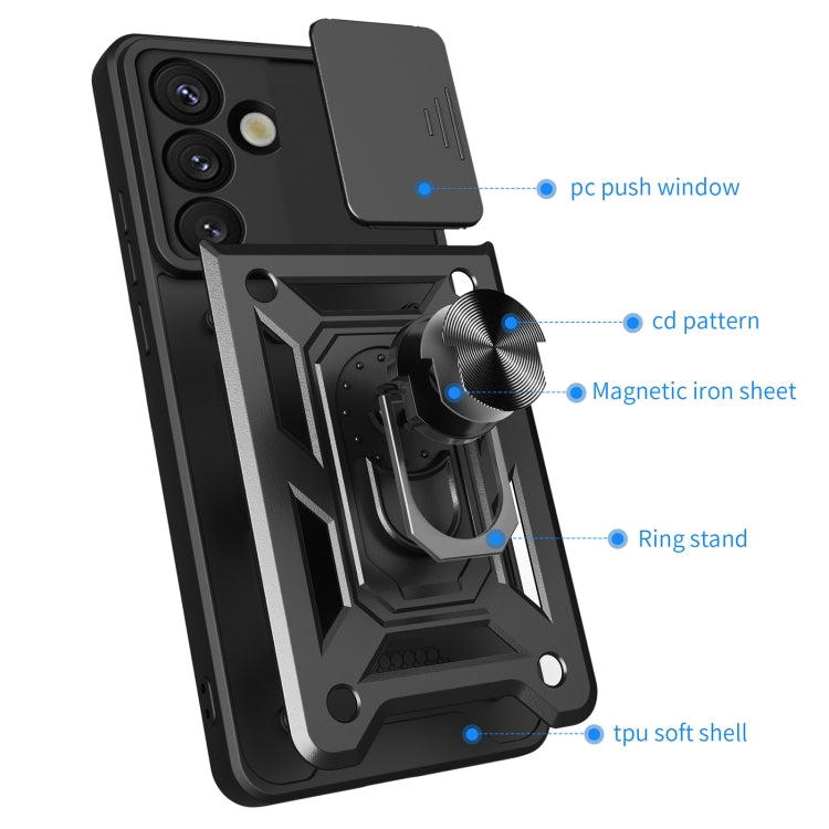 Sliding Camera Cover Design TPU+PC Phone Case, For Samsung Galaxy S25 5G, For Samsung Galaxy S25+ 5G, For Samsung Galaxy S25 Ultra 5G