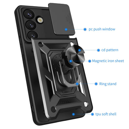 Sliding Camera Cover Design TPU+PC Phone Case, For Samsung Galaxy S25 5G, For Samsung Galaxy S25+ 5G, For Samsung Galaxy S25 Ultra 5G