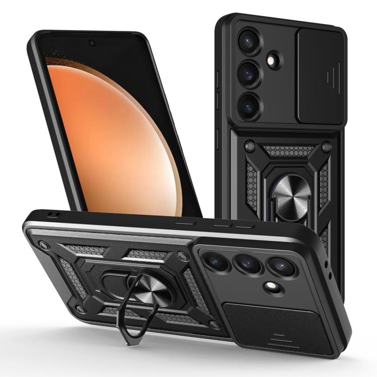 Sliding Camera Cover Design TPU+PC Phone Case, For Galaxy S26 FE / S25 FE 5G, For Samsung Galaxy S26+ 5G, For Samsung Galaxy S26 Ultra 5G