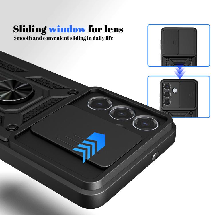 Sliding Camera Cover Design TPU+PC Phone Case, For Samsung Galaxy S26 5G, For Samsung Galaxy S25 Edge 5G, For Samsung Galaxy S25 5G