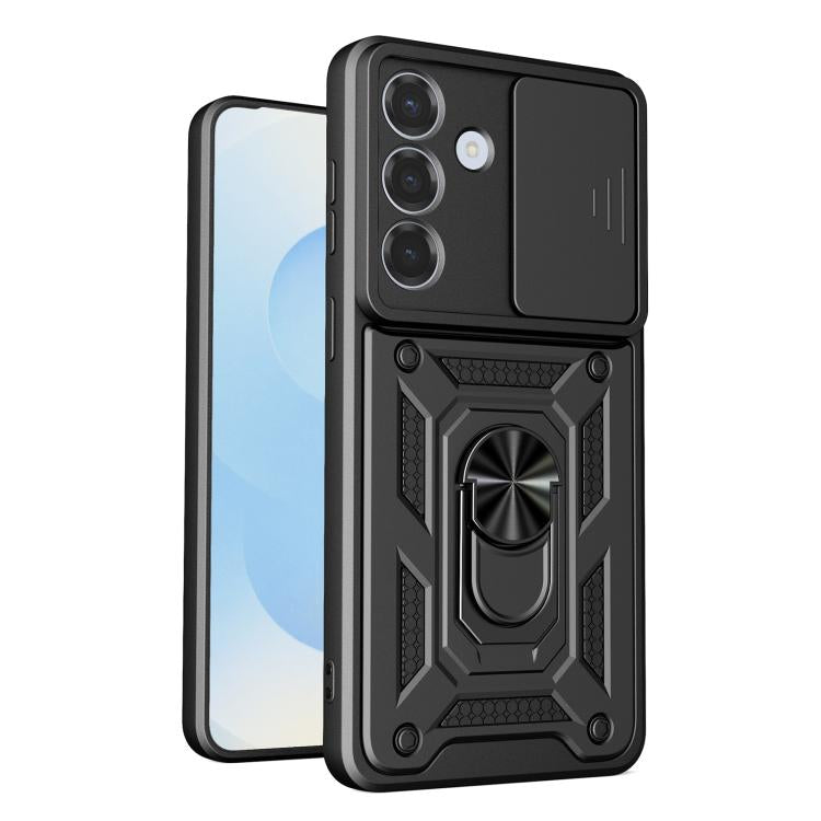Sliding Camera Cover Design TPU+PC Phone Case, For Galaxy S26 FE / S25 FE 5G, For Samsung Galaxy S26+ 5G, For Samsung Galaxy S26 Ultra 5G