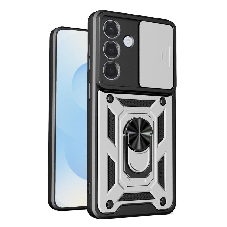 Sliding Camera Cover Design TPU+PC Phone Case, For Galaxy S26 FE / S25 FE 5G, For Samsung Galaxy S26+ 5G, For Samsung Galaxy S26 Ultra 5G