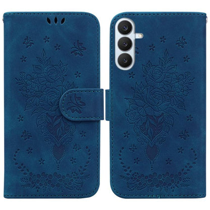 Butterfly Rose Embossed Leather Phone Case, For Samsung Galaxy S26+ 5G, For Samsung Galaxy S26 Edge 5G, For Samsung Galaxy S26 Ultra 5G, For Samsung Galaxy S26 5G