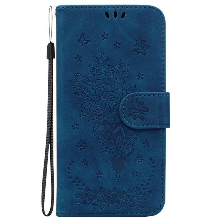 Butterfly Rose Embossed Leather Phone Case, For Samsung Galaxy S26+ 5G, For Samsung Galaxy S26 Edge 5G, For Samsung Galaxy S26 Ultra 5G, For Samsung Galaxy S26 5G