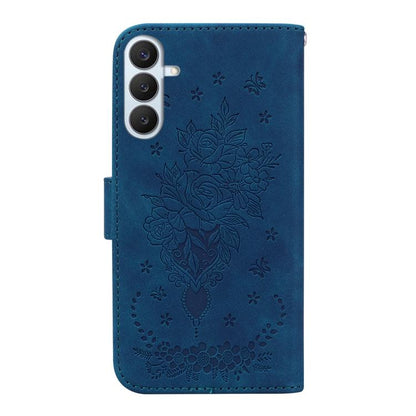 Butterfly Rose Embossed Leather Phone Case, For Samsung Galaxy S26+ 5G, For Samsung Galaxy S26 Edge 5G, For Samsung Galaxy S26 Ultra 5G, For Samsung Galaxy S26 5G