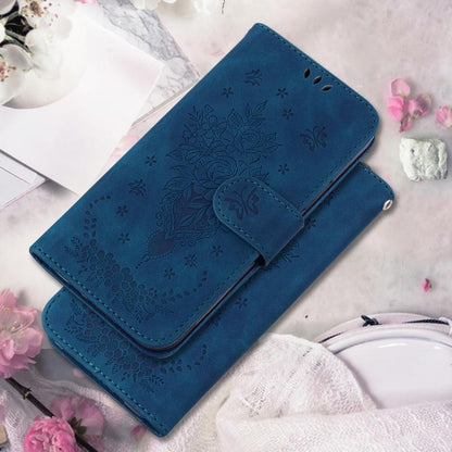 Butterfly Rose Embossed Leather Phone Case, For Samsung Galaxy S26+ 5G, For Samsung Galaxy S26 Edge 5G, For Samsung Galaxy S26 Ultra 5G, For Samsung Galaxy S26 5G