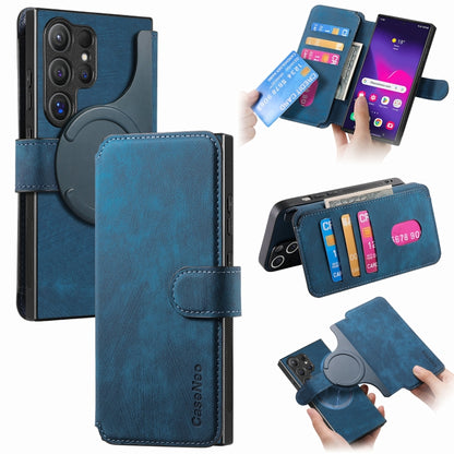 CaseNeo MagSafe RFID Anti-theft Retro Leather Phone Case, For Galaxy S25 Ultra 5G, For Galaxy S24 FE 5G, For Galaxy S24 Ultra 5G, For Galaxy S24+ 5G