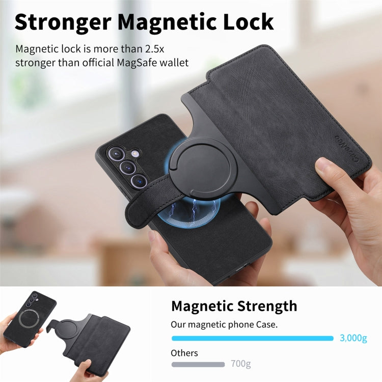 CaseNeo MagSafe RFID Anti-theft Retro Leather Phone Case, For Galaxy S24 5G, For Galaxy S23 FE 5G, For Galaxy S23 Ultra 5G, For Galaxy S23+ 5G