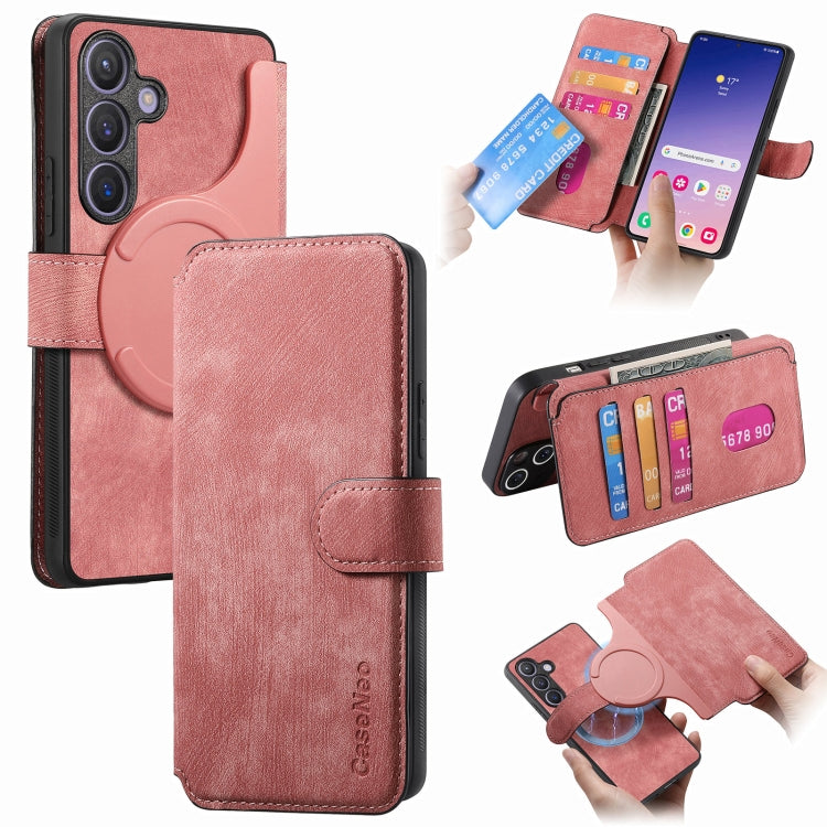 CaseNeo MagSafe RFID Anti-theft Retro Leather Phone Case, For Galaxy S24 5G, For Galaxy S23 FE 5G, For Galaxy S23 Ultra 5G, For Galaxy S23+ 5G