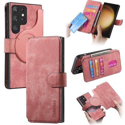 CaseNeo MagSafe RFID Anti-theft Retro Leather Phone Case, For Galaxy S24 5G, For Galaxy S23 FE 5G, For Galaxy S23 Ultra 5G, For Galaxy S23+ 5G