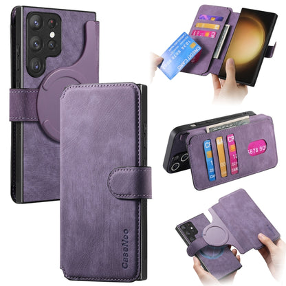 CaseNeo MagSafe RFID Anti-theft Retro Leather Phone Case, For Galaxy S24 5G, For Galaxy S23 FE 5G, For Galaxy S23 Ultra 5G, For Galaxy S23+ 5G