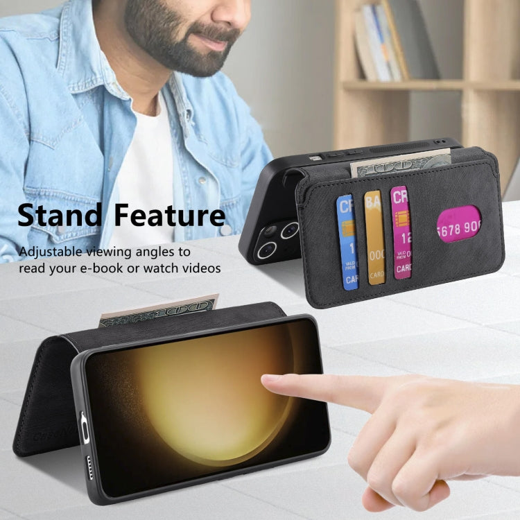 CaseNeo MagSafe RFID Anti-theft Retro Leather Phone Case, For Galaxy S23 5G, For Galaxy S20 FE, For Galaxy S22 Ultra 5G, For Galaxy S22+ 5G