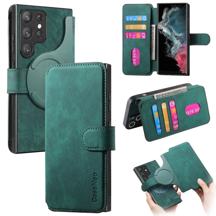 CaseNeo MagSafe RFID Anti-theft Retro Leather Phone Case, For Galaxy S23 5G, For Galaxy S20 FE, For Galaxy S22 Ultra 5G, For Galaxy S22+ 5G