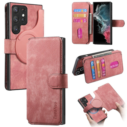 CaseNeo MagSafe RFID Anti-theft Retro Leather Phone Case, For Galaxy S23 5G, For Galaxy S20 FE, For Galaxy S22 Ultra 5G, For Galaxy S22+ 5G