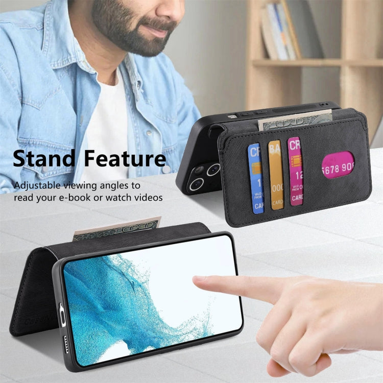 CaseNeo MagSafe RFID Anti-theft Retro Leather Phone Case, For Galaxy S22 5G, For Galaxy S21 FE 5G, For Galaxy S21 5G, For Galaxy S21+ 5G