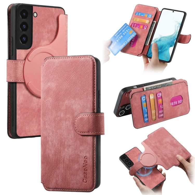 CaseNeo MagSafe RFID Anti-theft Retro Leather Phone Case, For Galaxy S22 5G, For Galaxy S21 FE 5G, For Galaxy S21 5G, For Galaxy S21+ 5G