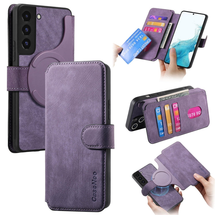 CaseNeo MagSafe RFID Anti-theft Retro Leather Phone Case, For Galaxy S22 5G, For Galaxy S21 FE 5G, For Galaxy S21 5G, For Galaxy S21+ 5G