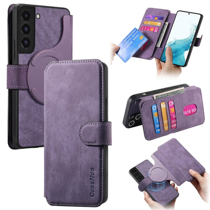 CaseNeo MagSafe RFID Anti-theft Retro Leather Phone Case, For Galaxy S22 5G, For Galaxy S21 FE 5G, For Galaxy S21 5G, For Galaxy S21+ 5G