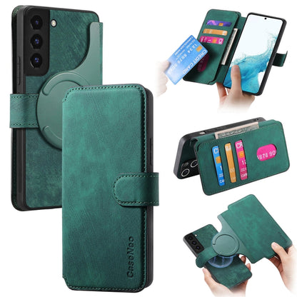 CaseNeo MagSafe RFID Anti-theft Retro Leather Phone Case, For Galaxy S22 5G, For Galaxy S21 FE 5G, For Galaxy S21 5G, For Galaxy S21+ 5G