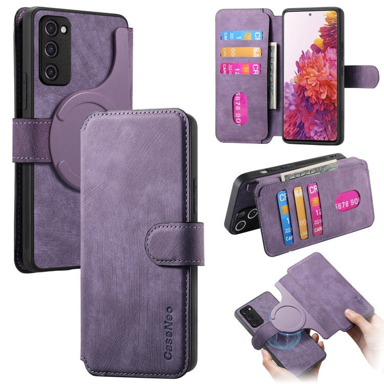 CaseNeo MagSafe RFID Anti-theft Retro Leather Phone Case, For Galaxy S23 5G, For Galaxy S20 FE, For Galaxy S22 Ultra 5G, For Galaxy S22+ 5G