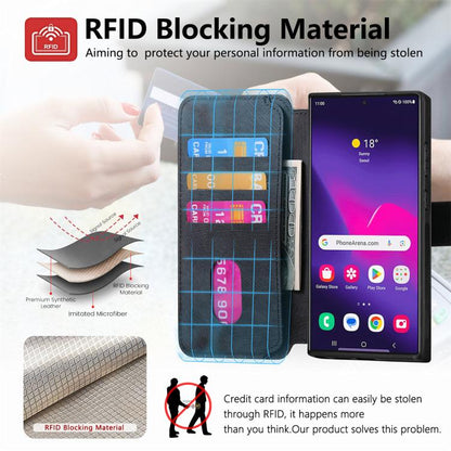 CaseNeo MagSafe RFID Anti-theft Retro Leather Phone Case, For Galaxy S25 Ultra 5G, For Galaxy S24 FE 5G, For Galaxy S24 Ultra 5G, For Galaxy S24+ 5G