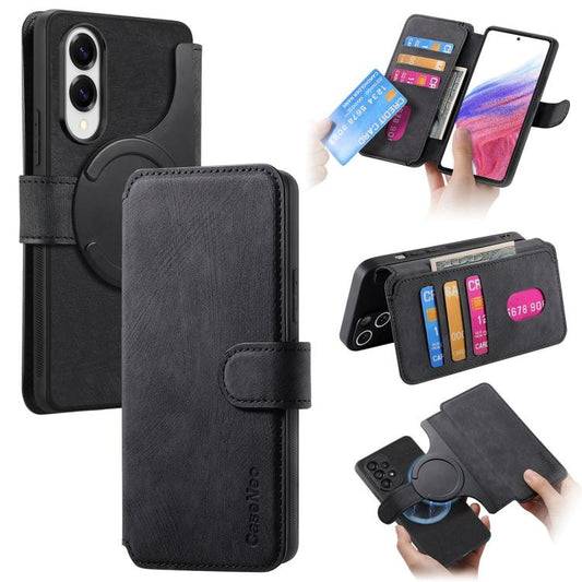 CaseNeo MagSafe RFID Anti-theft Retro Leather Phone Case, For Galaxy S25 Edge 5G, For Galaxy S25 5G, For Galaxy S25+ 5G, For Galaxy S25 Ultra 5G