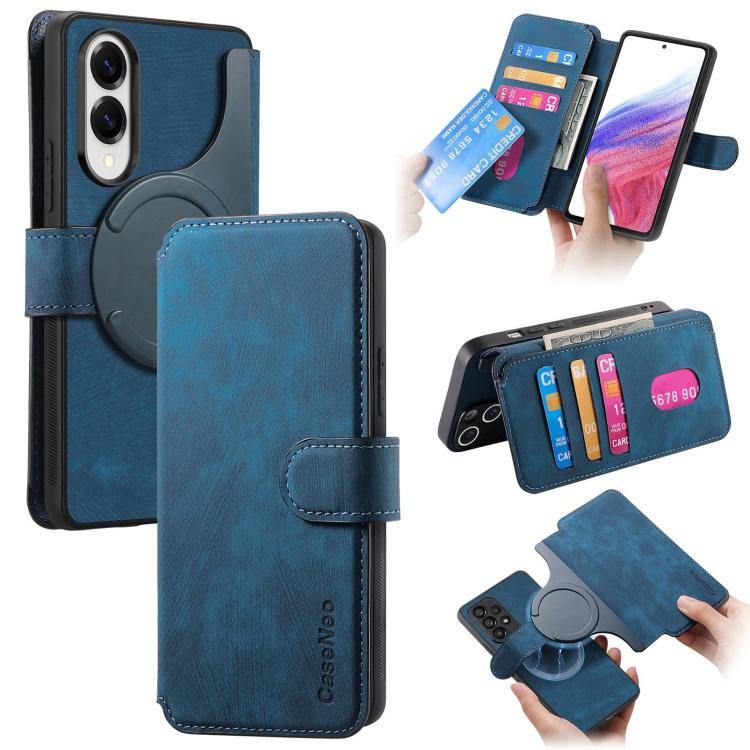 CaseNeo MagSafe RFID Anti-theft Retro Leather Phone Case, For Galaxy S25 Edge 5G, For Galaxy S25 5G, For Galaxy S25+ 5G, For Galaxy S25 Ultra 5G