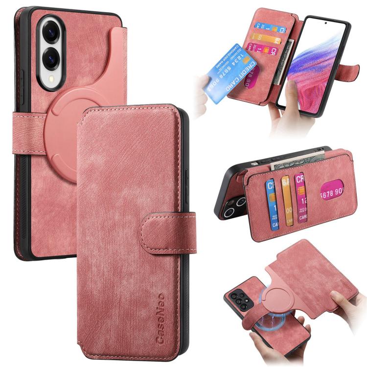 CaseNeo MagSafe RFID Anti-theft Retro Leather Phone Case, For Galaxy S25 Edge 5G, For Galaxy S25 5G, For Galaxy S25+ 5G, For Galaxy S25 Ultra 5G
