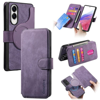 CaseNeo MagSafe RFID Anti-theft Retro Leather Phone Case, For Galaxy S25 Edge 5G, For Galaxy S25 5G, For Galaxy S25+ 5G, For Galaxy S25 Ultra 5G