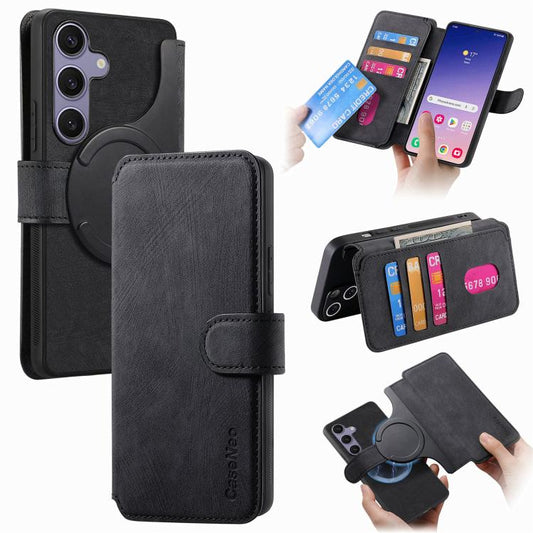 CaseNeo MagSafe RFID Anti-theft Retro Leather Phone Case, For Galaxy S25 FE 5G, For Galaxy S25 Edge 5G, For Galaxy S25 5G, For Galaxy S25+ 5G